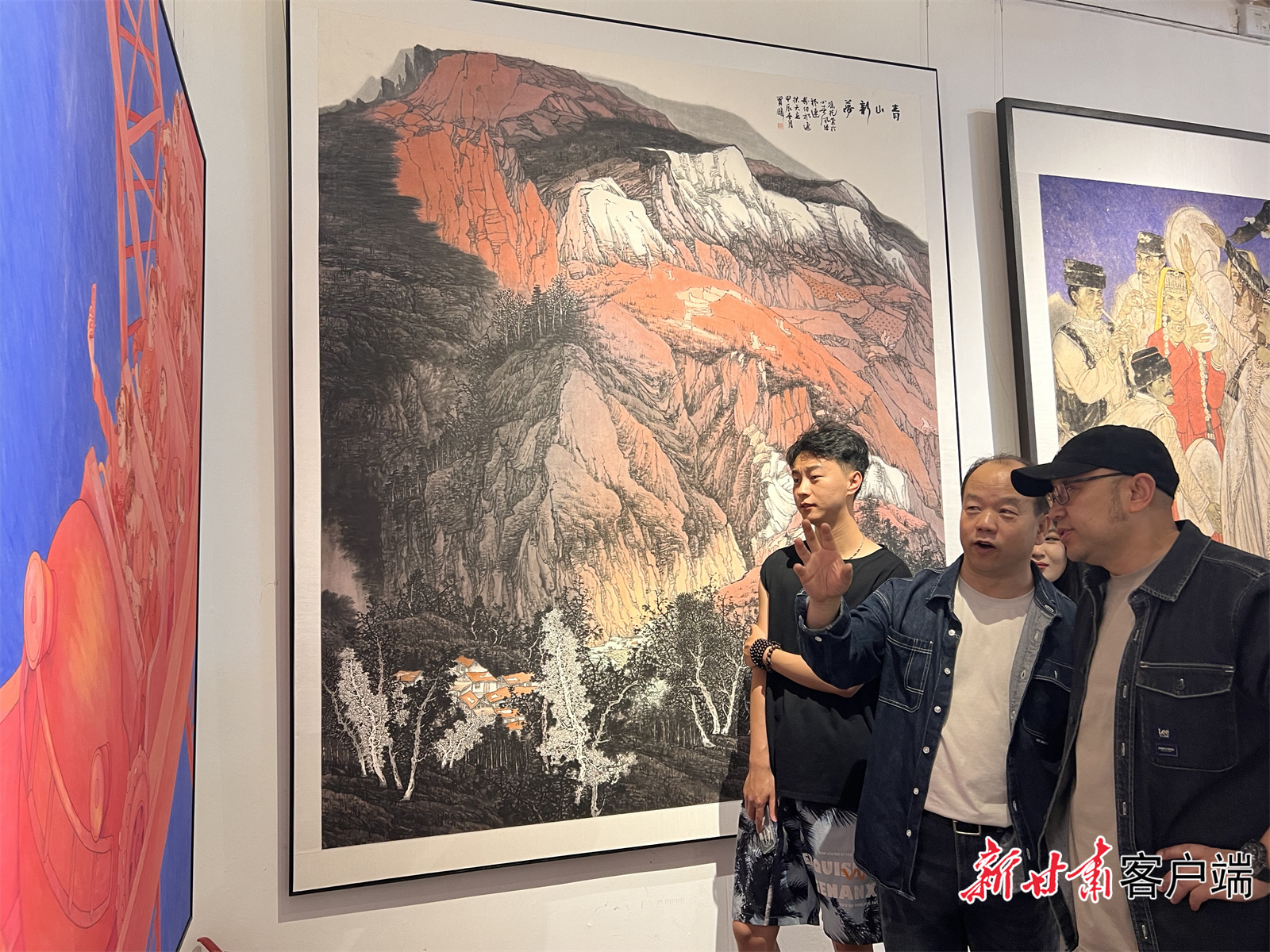 “第十四届全国美术作品展览――甘肃省中国画、油画作品选拔展”在兰州开幕